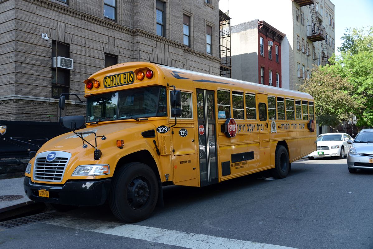13 Yellow School Bus Serves the Local Religious Schools Williamsburg New York